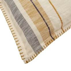 Funda de Cojín de Algodón Azul 45 × 45 cm