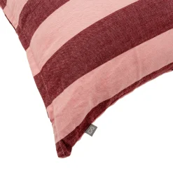 Funda de Cojín de Rayas Rojas 45 × 45 cm