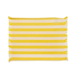 Individual Amarillo de Algodón con Flecos 30 x 50 cm