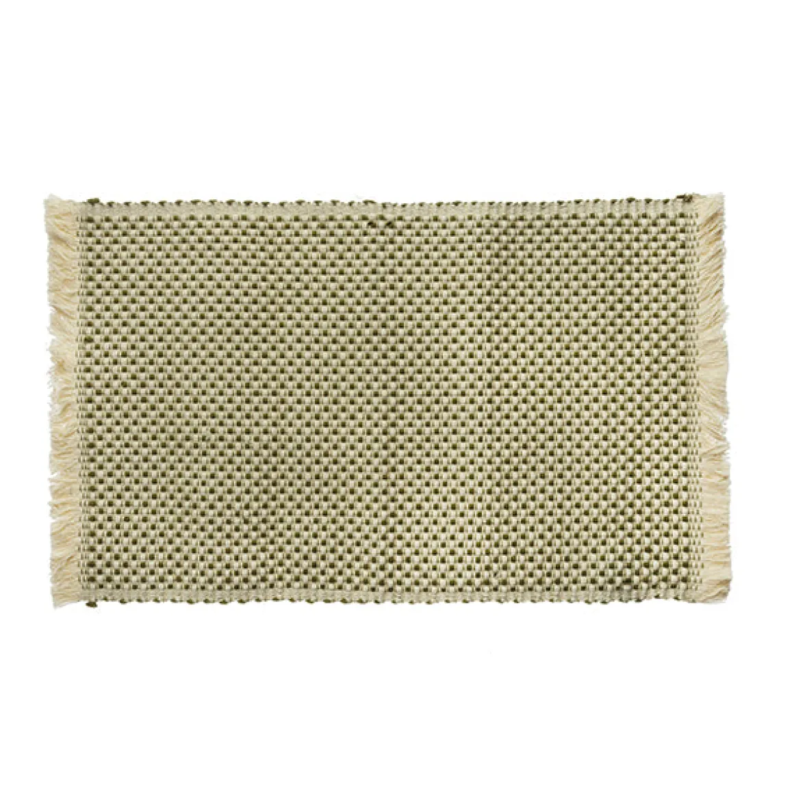 Individual mesa trenzado c/flecos 30x45cm