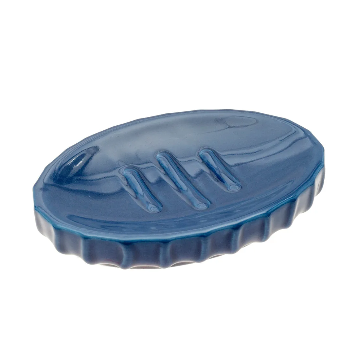 Jabonera Azul de Cerámica