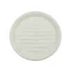 Jabonera Mate Blanca de Dolomita y Madera de Acacia 10,5 x 10,5 x 3 cm