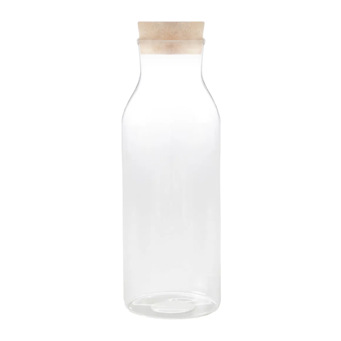 Jarra de Cristal 1000 ml con Tapón natural
