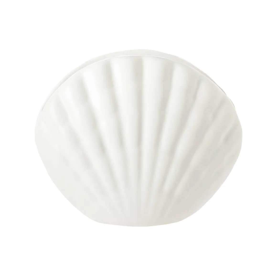 Jarrón Concha Blanco de Cerámica 12 x 4 x 9,2 cm