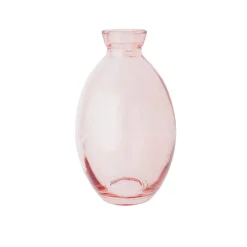 Jarrón Decorativo de Vidrio Rosa