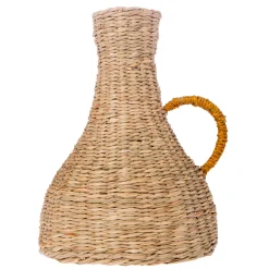 Jarrón fibra natural