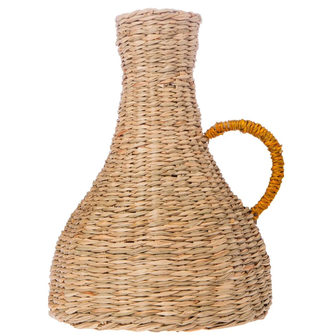 Jarrón fibra natural