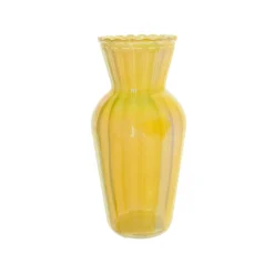 Jarron vidrio lacado selly amarillo