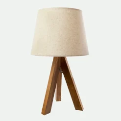 Lámpara base madera