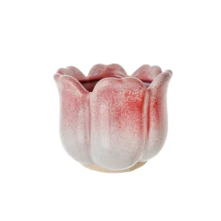 Macetero ceramica rosa