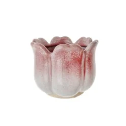 Macetero ceramica rosa