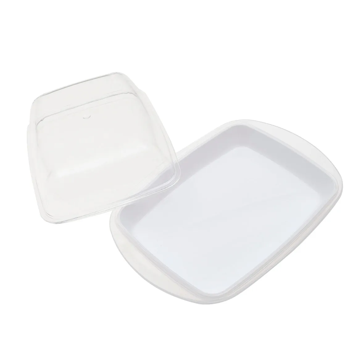 Mantequillera con Tapa Blanca de Acrílico