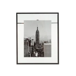 MARCO FOTO HIERRO CRISTAL 20X25 NEGRO