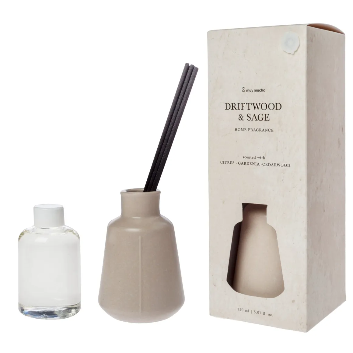 Mikado Warm Driftwood & Sage - Difusor en Sticks