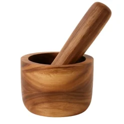 Mortero De Madera De Acacia