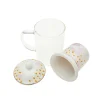Mug infusiones cristal 12x8x14,5 300ml bloom rosa