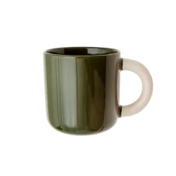 Mug 360 ml Verde y Crema