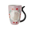 Mug porcelana gatos rosa