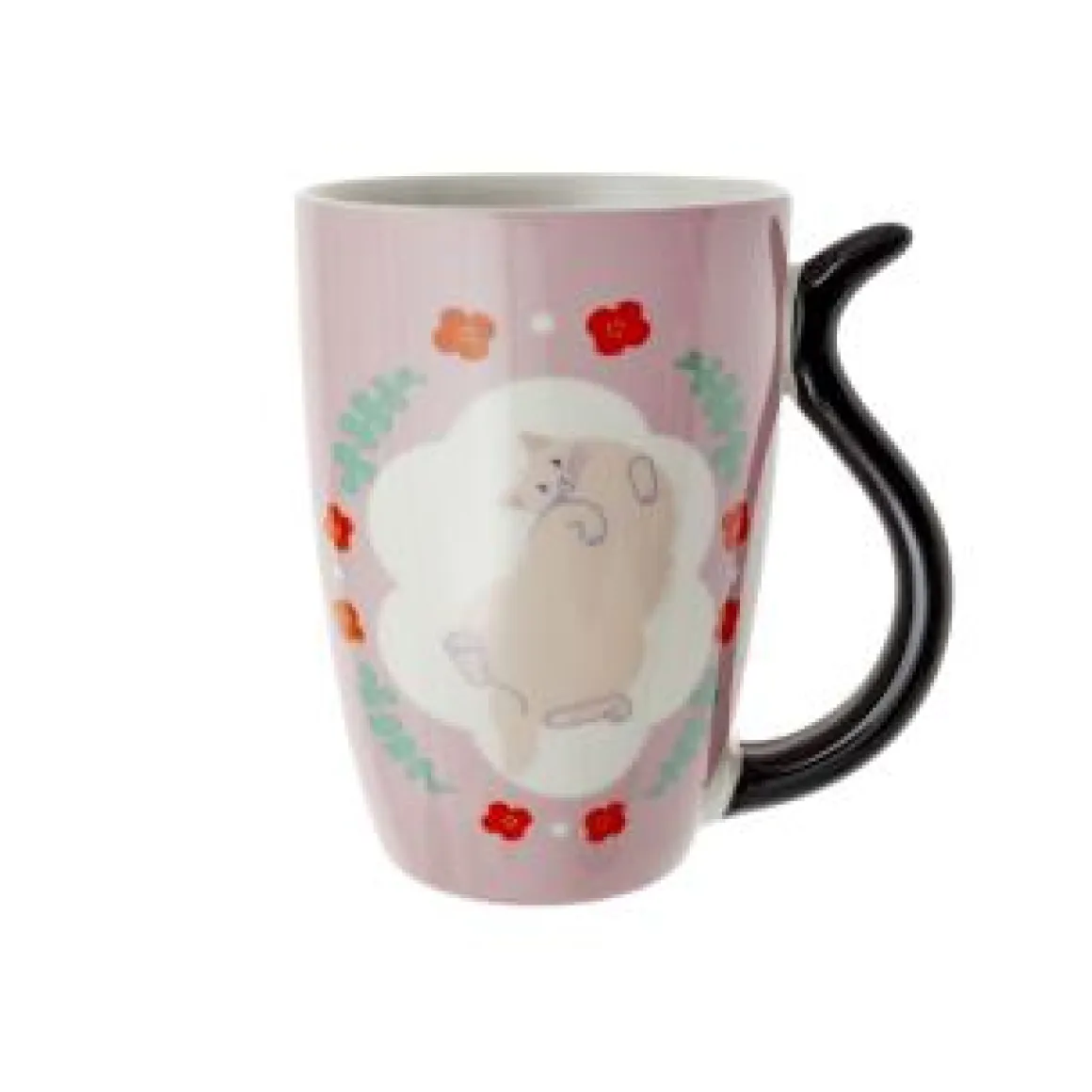 Mug porcelana gatos rosa