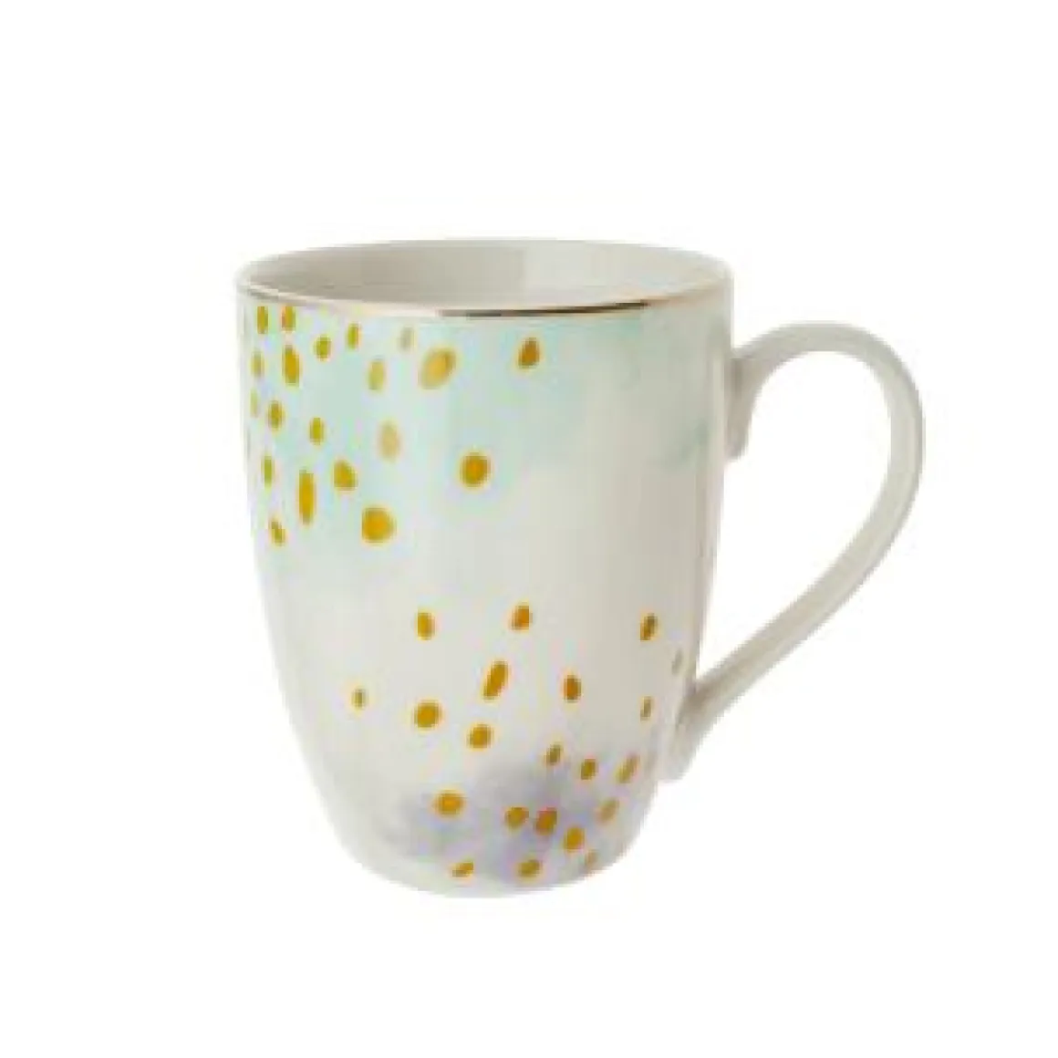 Mug porcelana 12x8,5x9,5 380ml glam turquesa