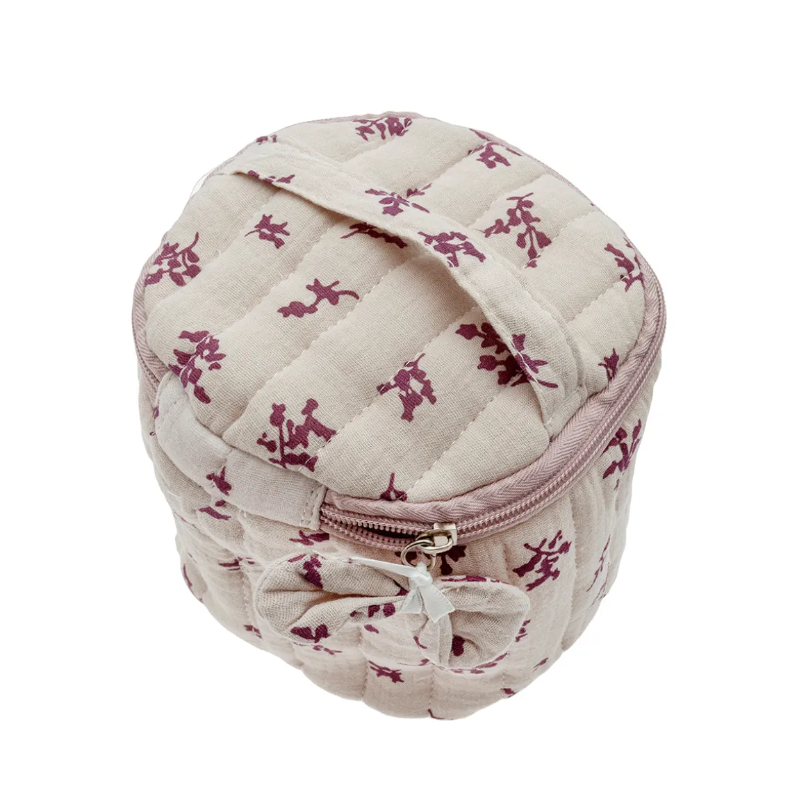 Neceser redondo rosa