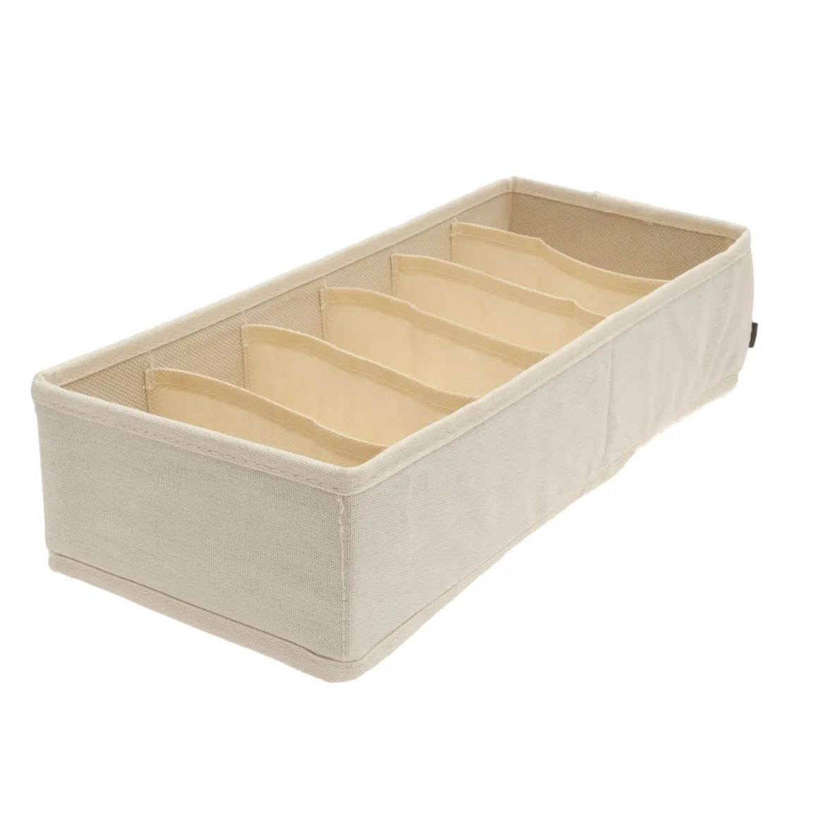 Organizador 6 Compartimentos Beige 15X34X9