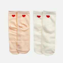 Pack 2 calcetines corazón