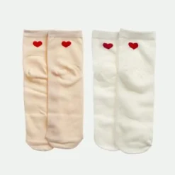 Pack 2 calcetines corazón