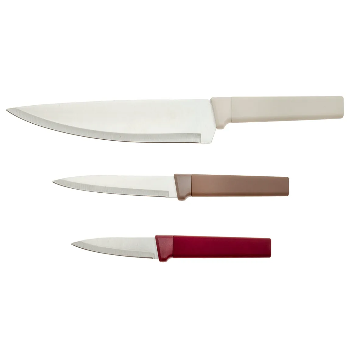 Pack de 3 Cuchillos de Cocina de Acero Inoxidable