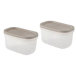Pack de 5 Porta Alimentos Herméticos 17,5 x 10 x 3,5 cm