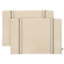 Pack de 2 Salvamanteles de Algodón Gris 30 x 45 cm