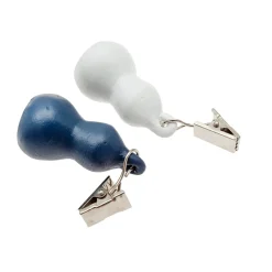 Pack de 4 Sujeta Manteles Blanco y Azul