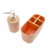 Pack Organizador de Baño + Dispensador de Jabón Rosa