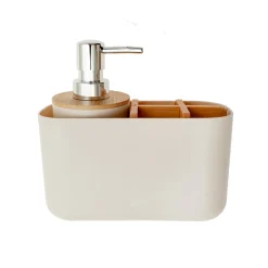 Pack Organizador de Baño + Dispensador de Jabón Crudo