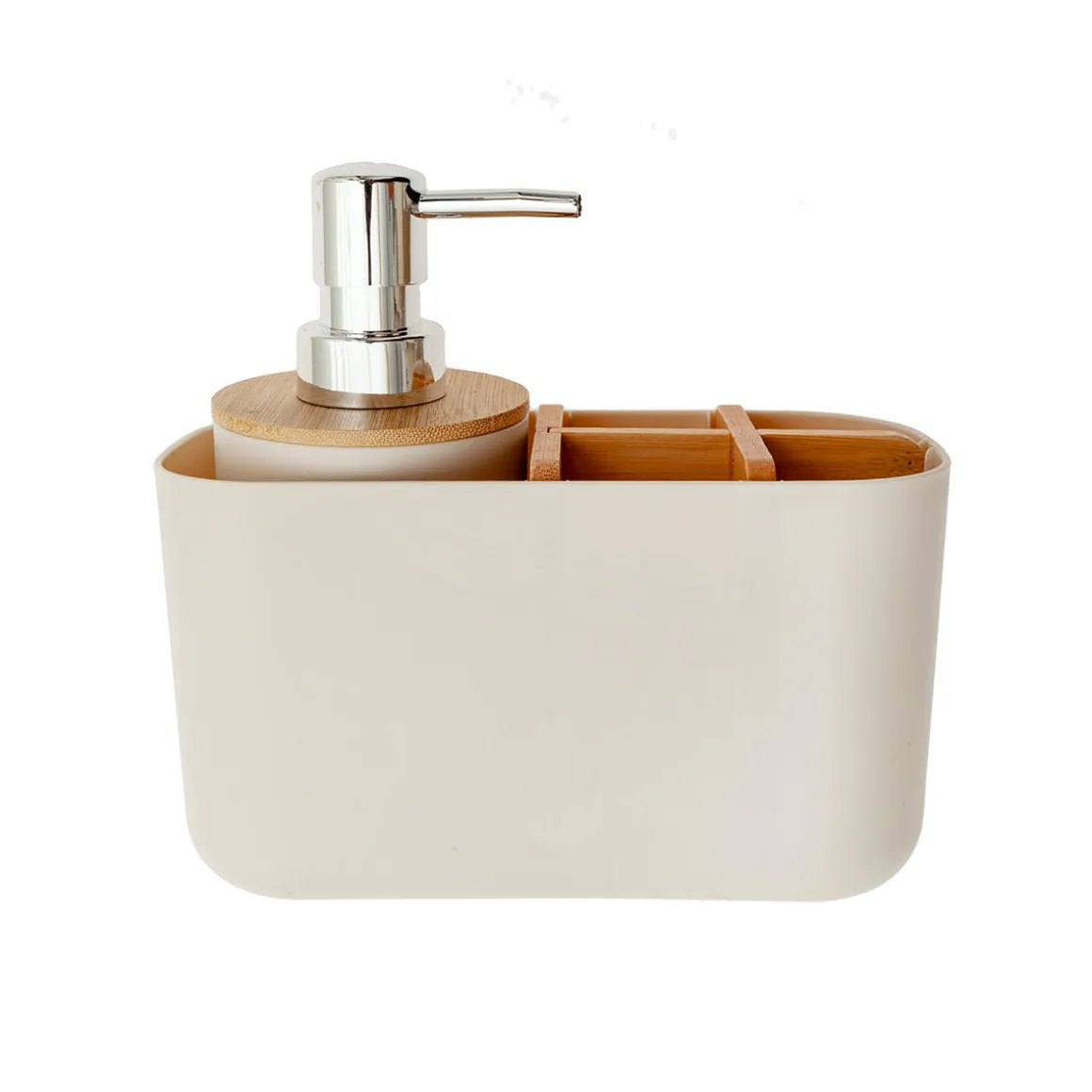 Pack Organizador de Baño + Dispensador de Jabón Crudo