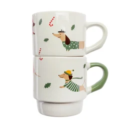 Pack 2 tazas apilables