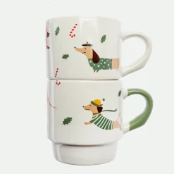 Pack 2 tazas apilables