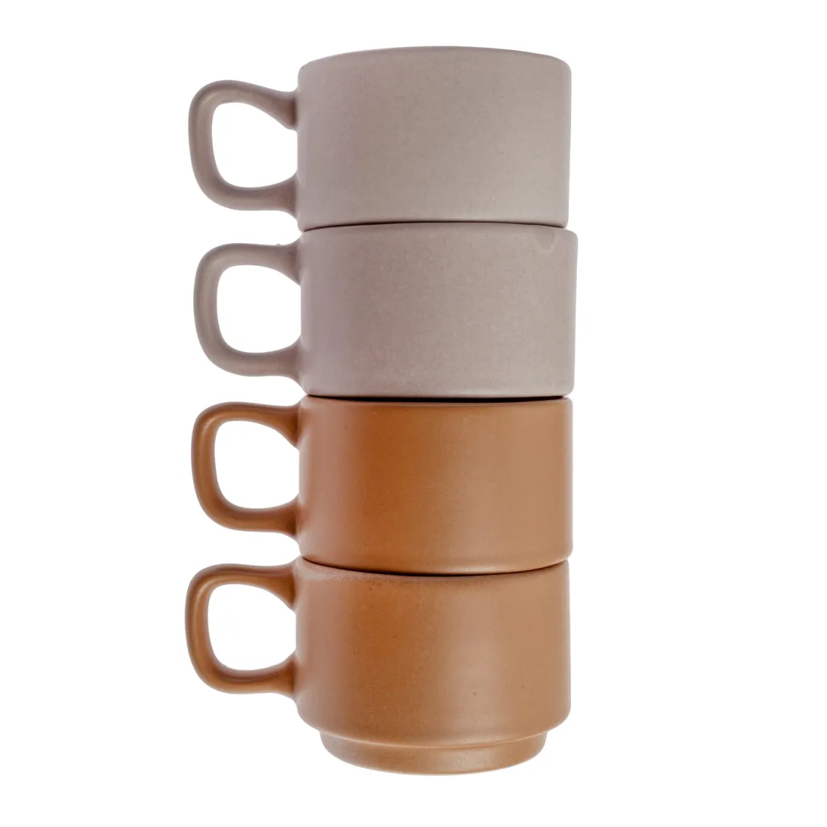 Pack 4 tazas café apilables