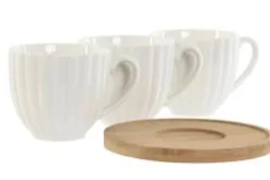 Pack 6 tazas café c/plato