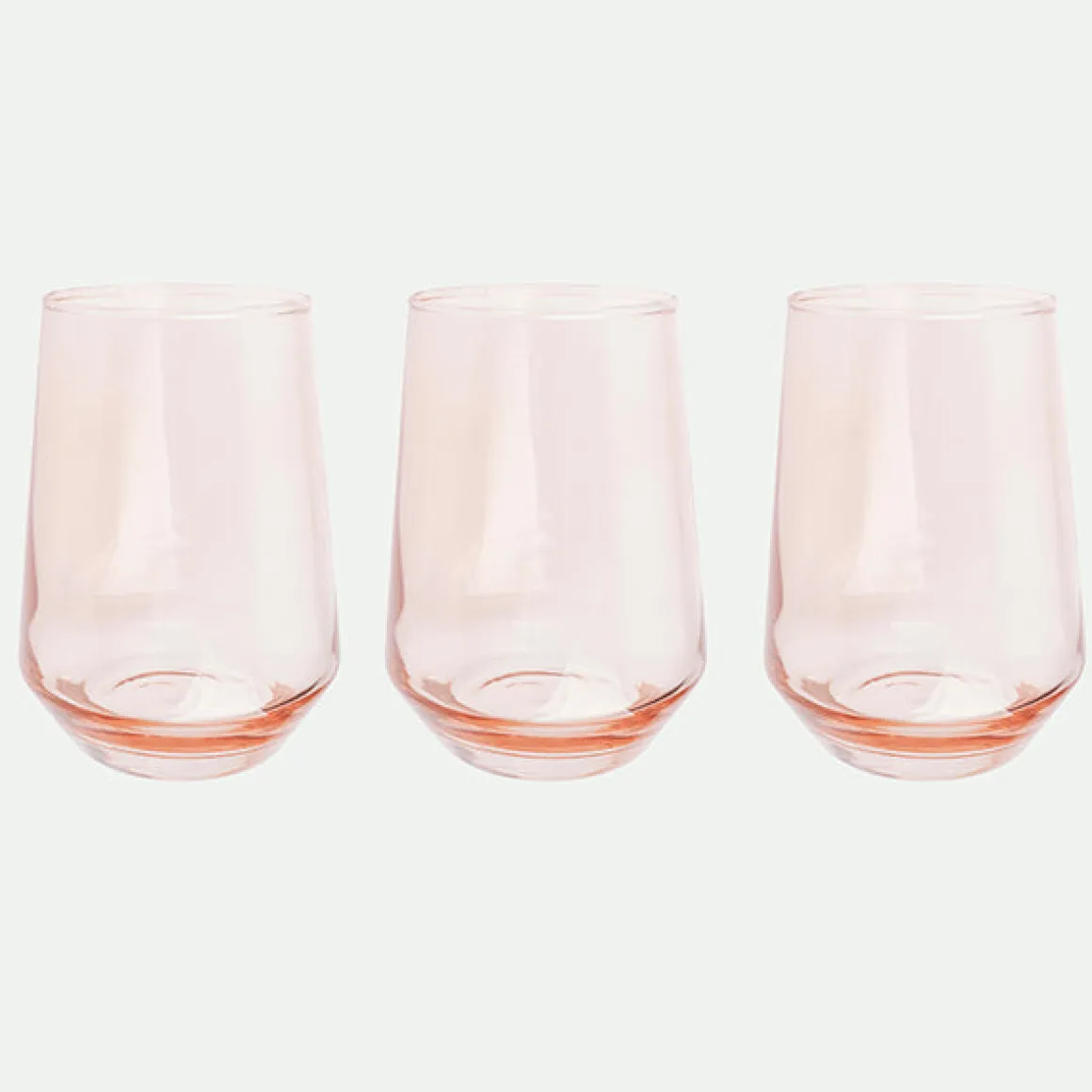 Pack 3 Vasos 6,6X5,2X11,6Cm 370Ml Ro.