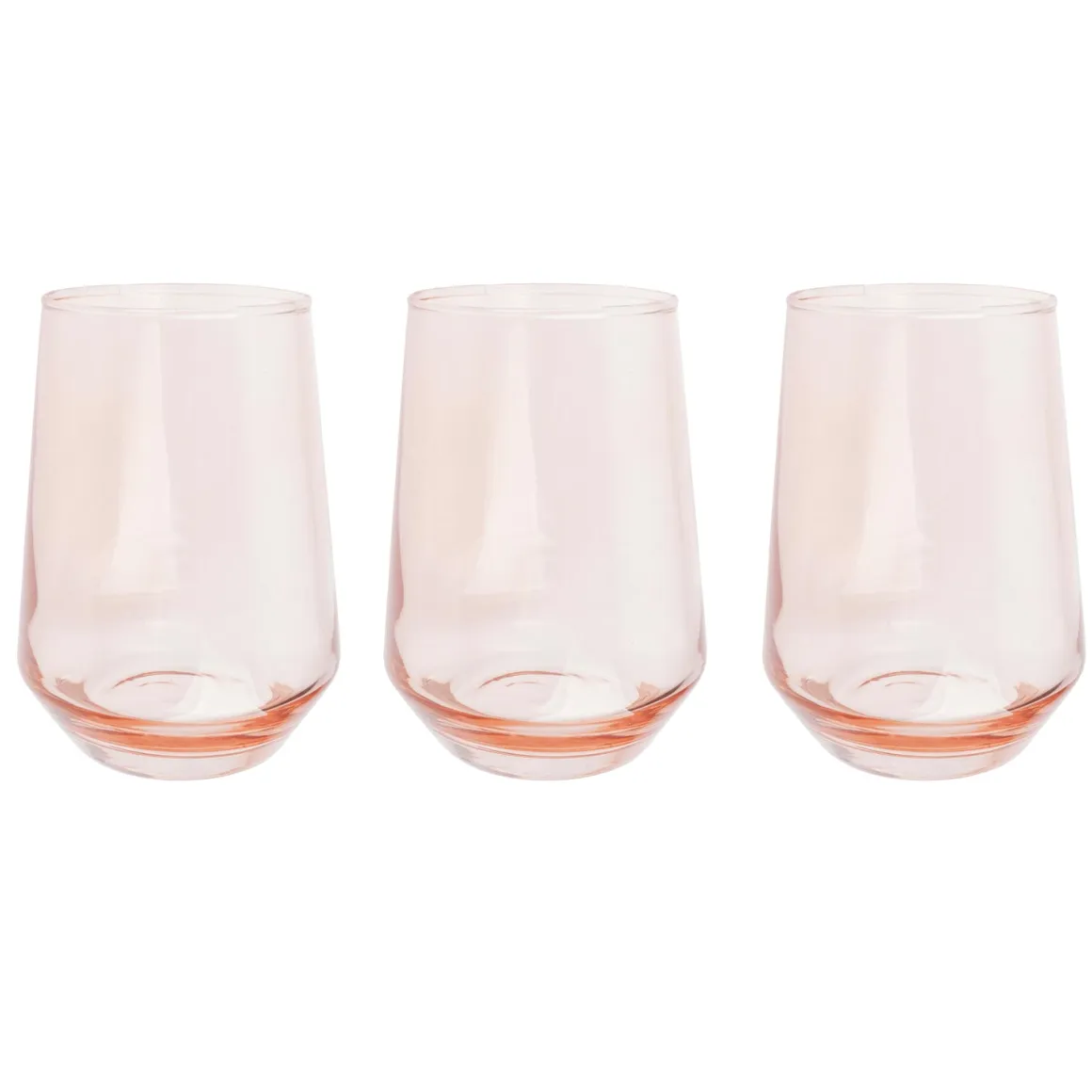 Pack 3 Vasos 6,6X5,2X11,6Cm 370Ml Ro.