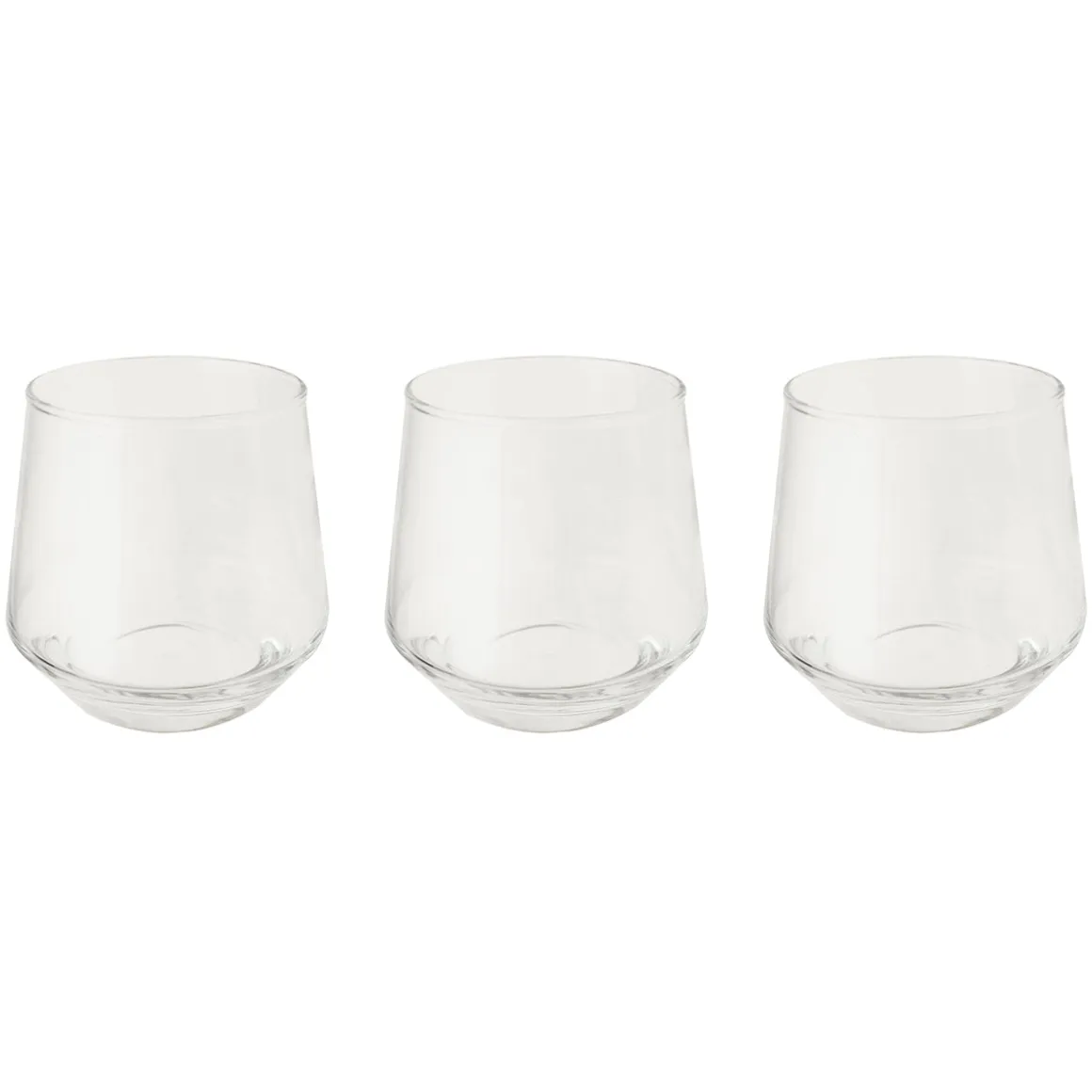 Pack 3 Vasos 7,4X5,8X9,1Cm 300Ml Tr.