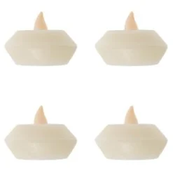 Pack 4 Velas Led Flotantes 5,4X3,9Cm Cr.