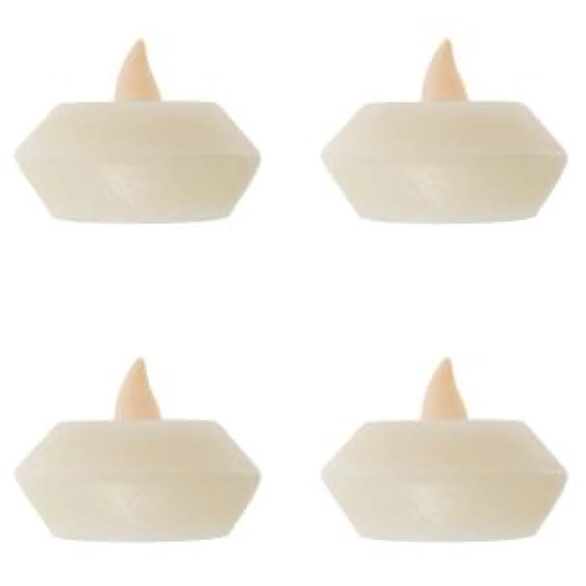 Pack 4 Velas Led Flotantes 5,4X3,9Cm Cr.