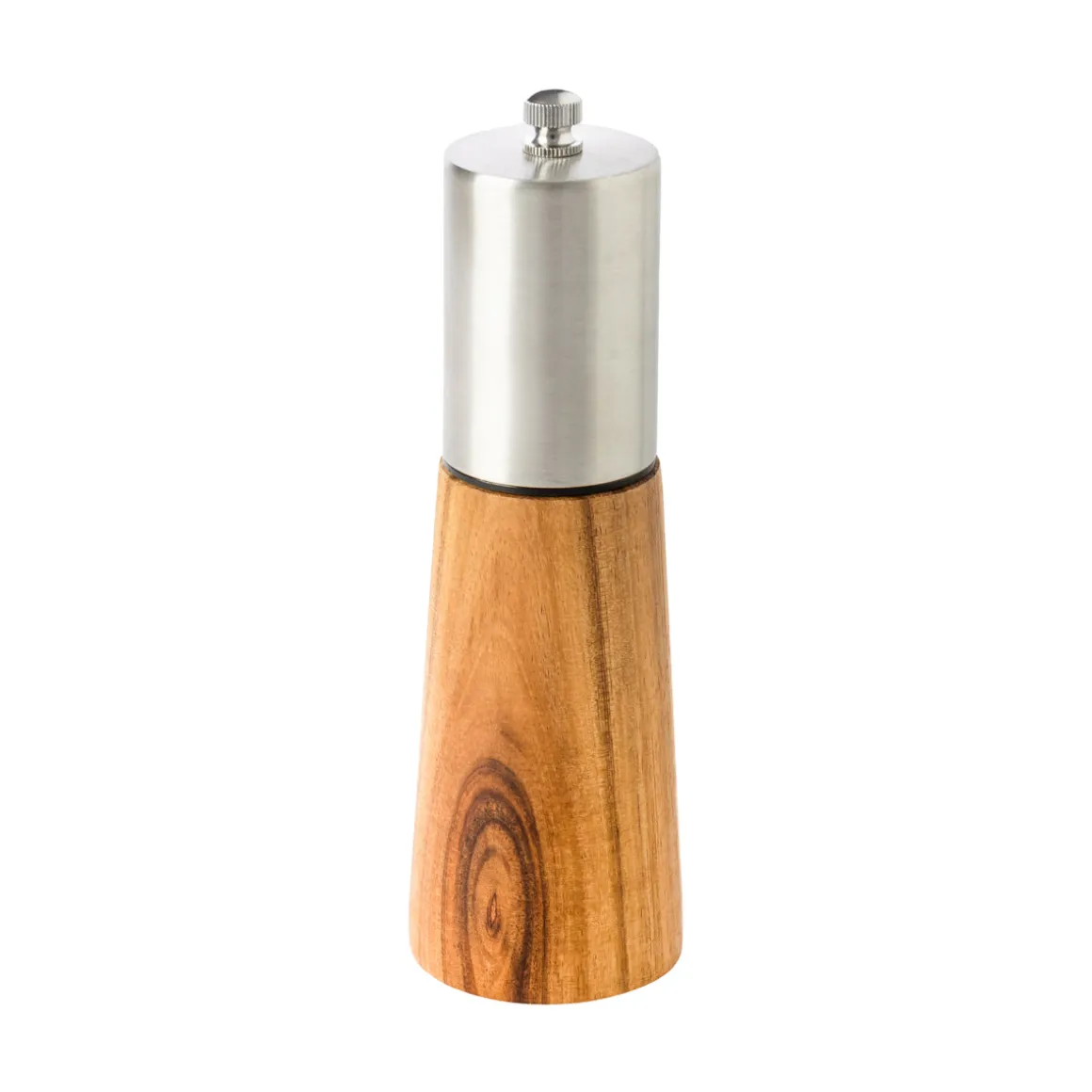 Pimentero de Acacia y Acero Inoxidable Natural 5,3 x 16 cm