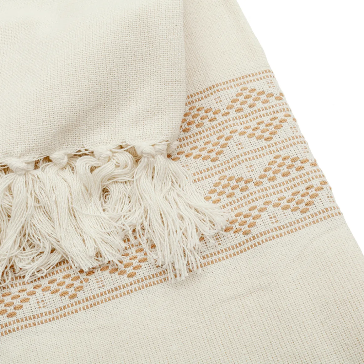 Plaid con bolsa 145 × 200 cm beige