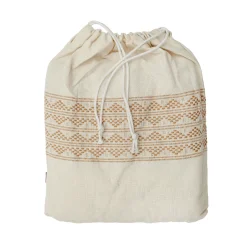 Plaid con bolsa 145 × 200 cm beige