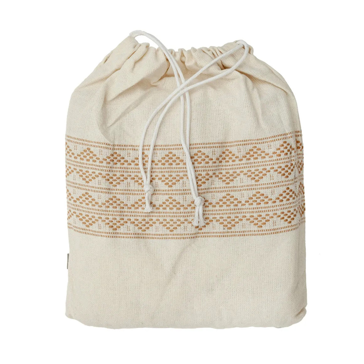 Plaid con bolsa 145 × 200 cm beige