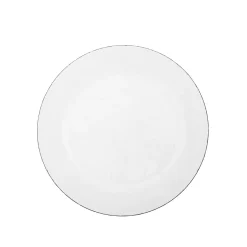 Plato Llano Organic Transparente Acrílico 28 cm
