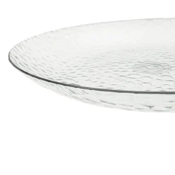 Plato Llano Organic Transparente Acrílico 28 cm